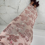 Spódnica koronkowa Perla Oscura pudrowa