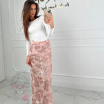 Spódnica koronkowa Perla Oscura pudrowa