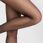 Rajstopy damskie kabaretki o żakardowym splocie Charly czarne