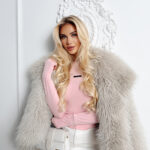 Bluzka damska OLAVOGA SOLENITE pudrowy róż