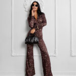 Kombinezon koronkowy OLAVOGA NIGHTFALL brązowy