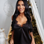 Piżama damska OLAVOGA DESIRE czarna