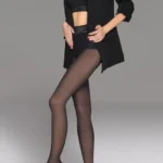 Rajstopy damskie Novae w czarne kropeczki