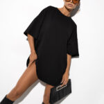 Damski T-shirt Smile Miss City czarny