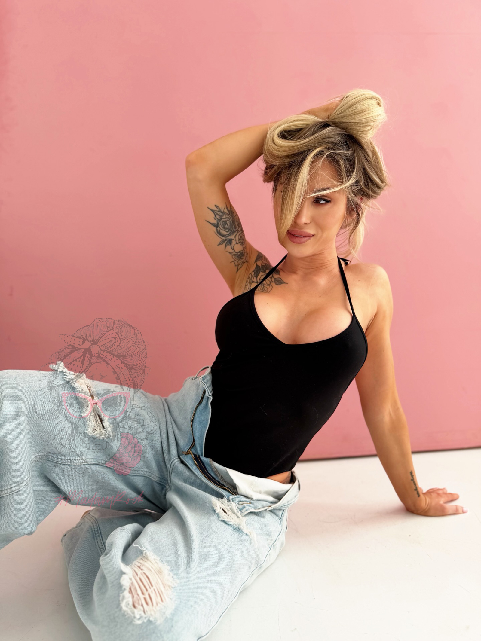 Body na ramiączka elastyczne Millagro Sotar czarne