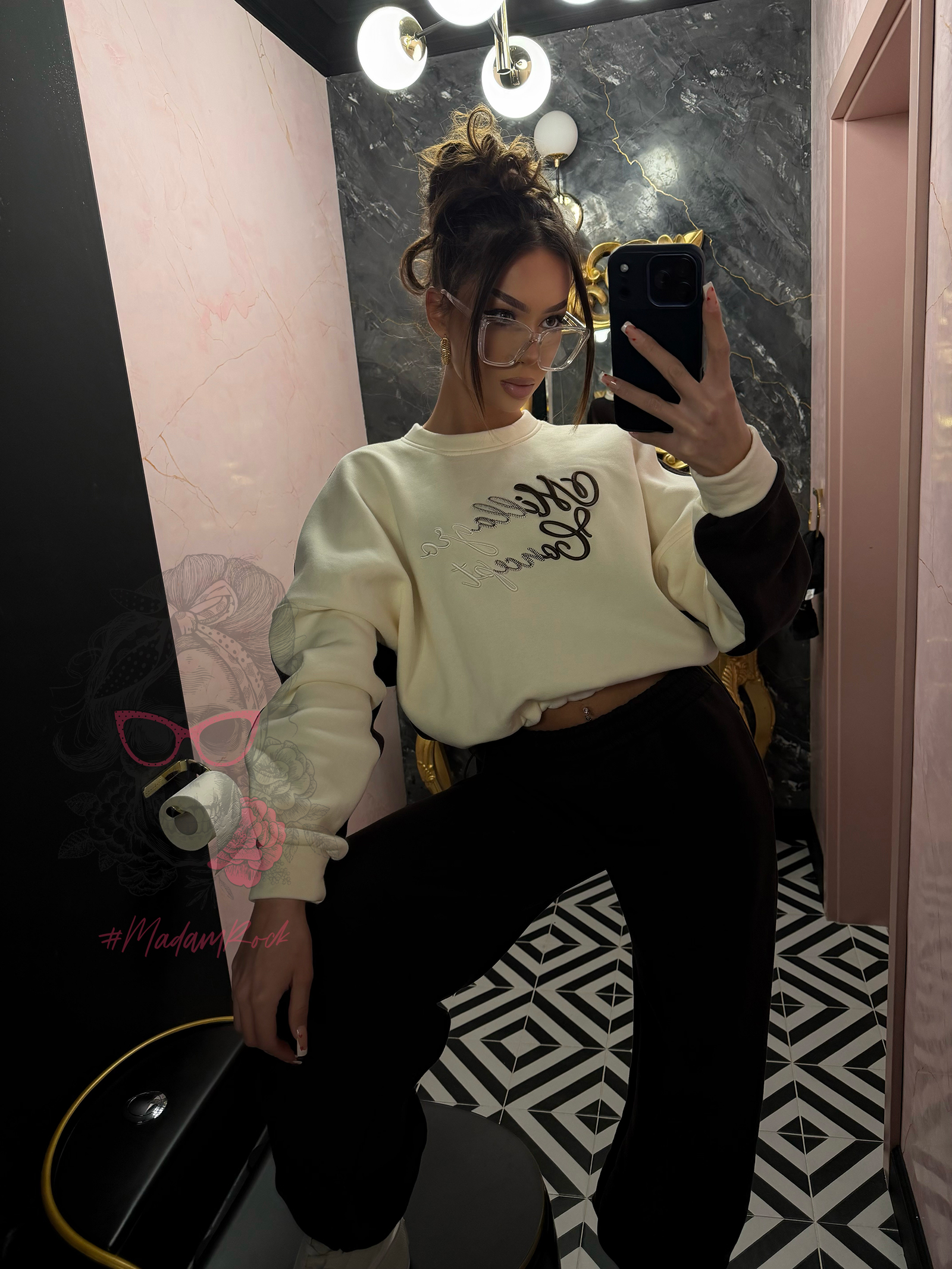 Komplet dresowy Sweety Royal kokos-brąz