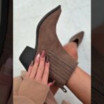 Botki kowbojki skórzane Rock Artust cappucino