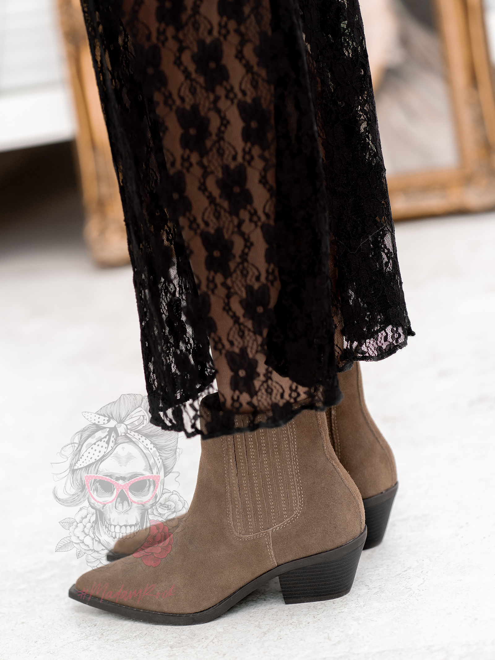 Botki kowbojki skórzane Rock Artust cappucino Botki kowbojki skórzane Rock Artust cappucino