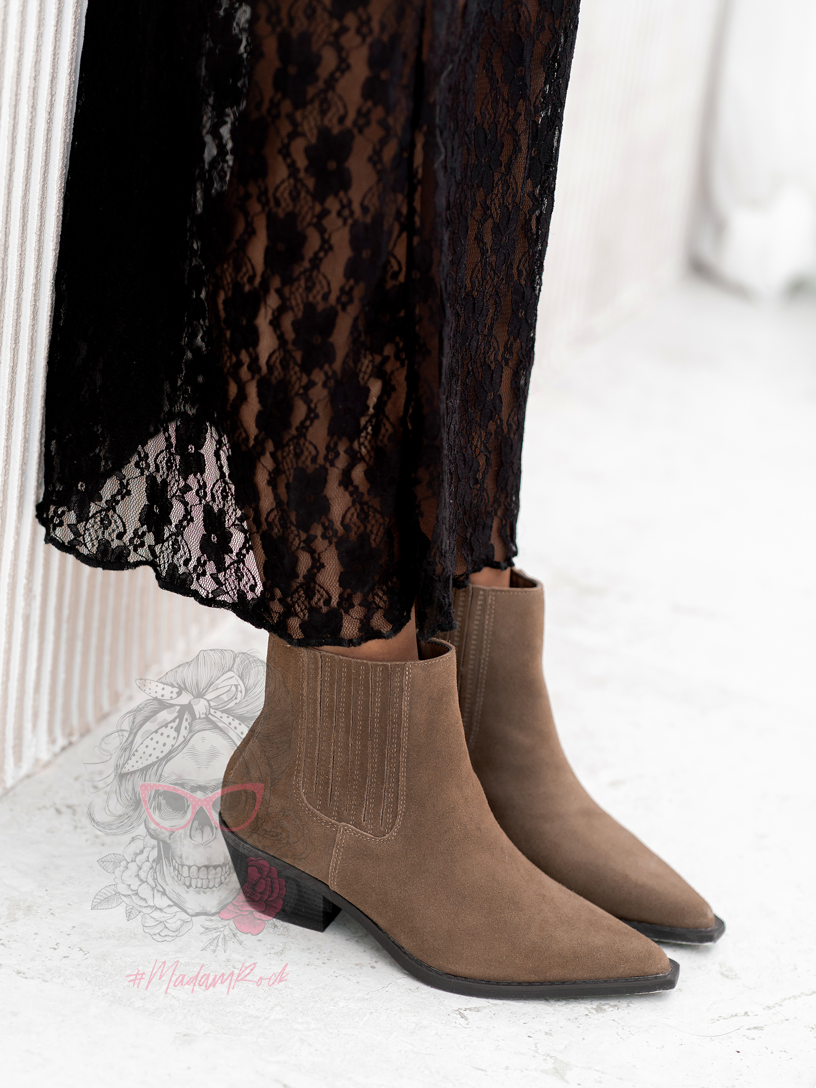 Botki kowbojki skórzane Rock Artust cappucino Botki kowbojki skórzane Rock Artust cappucino