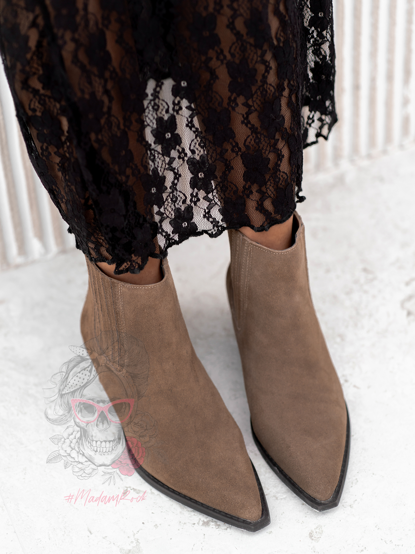 Botki kowbojki skórzane Rock Artust cappucino Botki kowbojki skórzane Rock Artust cappucino