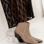 Botki kowbojki skórzane Rock Artust c. beżowe