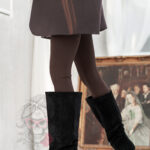 Kozaki zamszowe szpilki Madam Boldera czarne