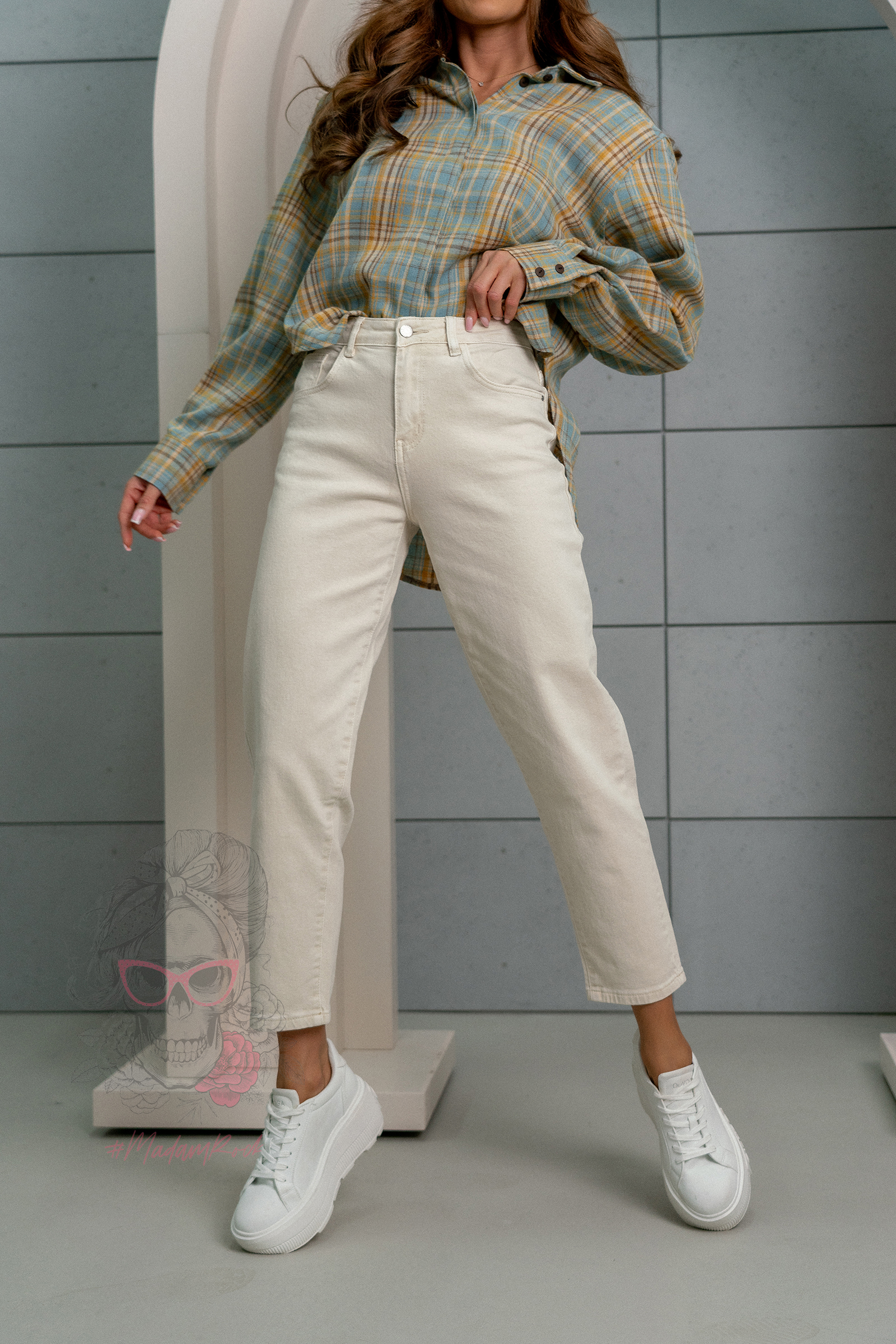 Spodnie damskie Aurisse beżowe