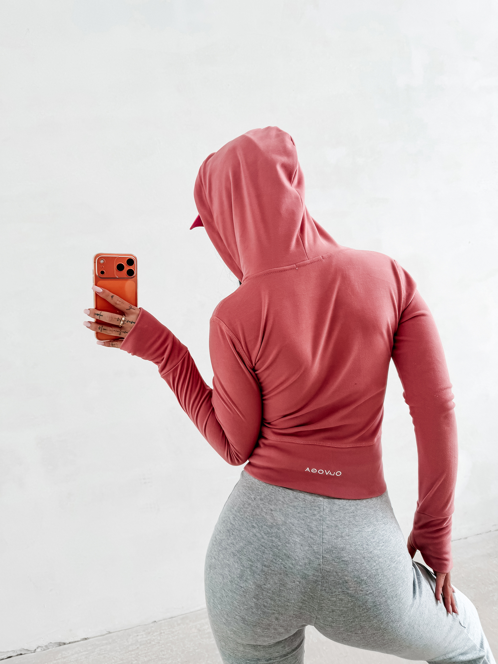 Bluza damska OLAVOGA EMERA koralowa