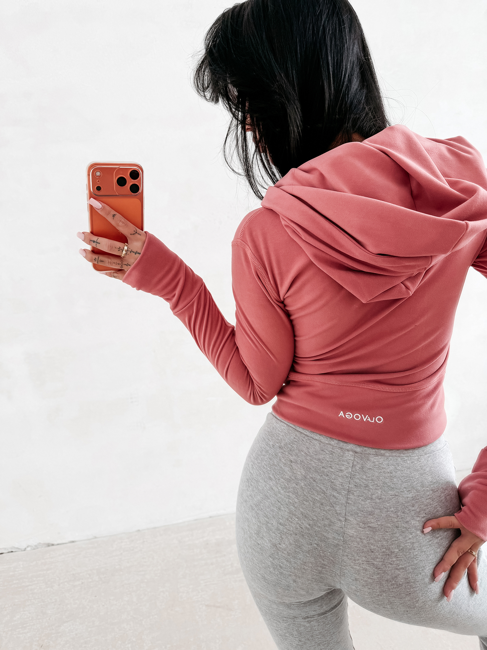 Bluza damska OLAVOGA EMERA koralowa