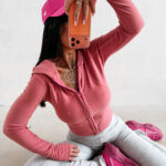 Bluza damska OLAVOGA EMERA koralowa