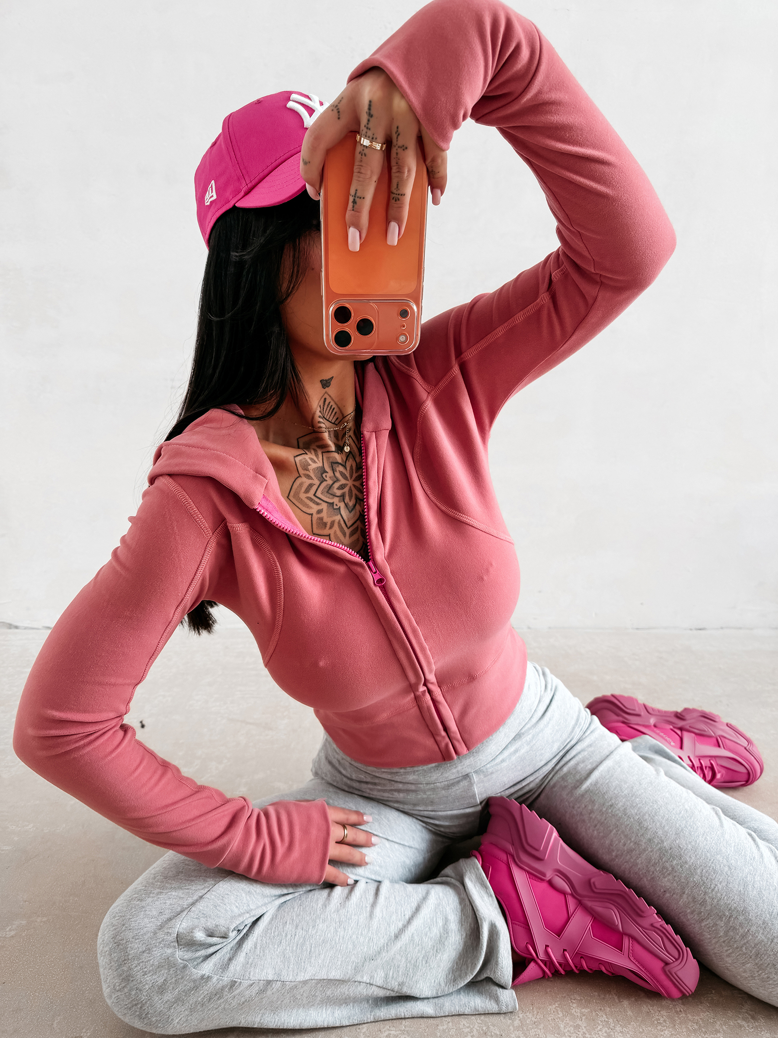 Bluza damska OLAVOGA EMERA koralowa