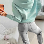 Bluza damska OLAVOGA IRIS miętowa