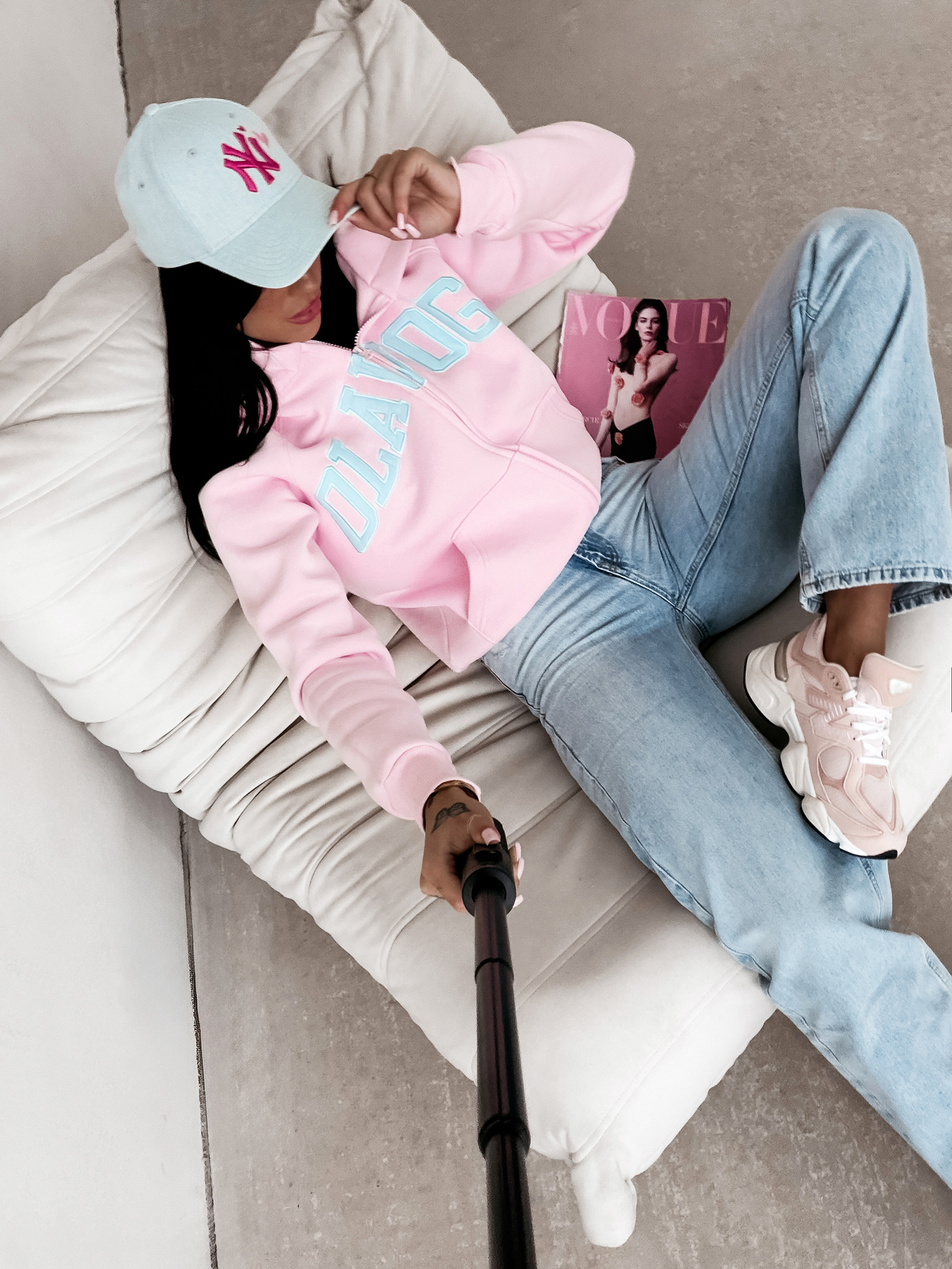 Bluza damska OLAVOGA IRIS różowa