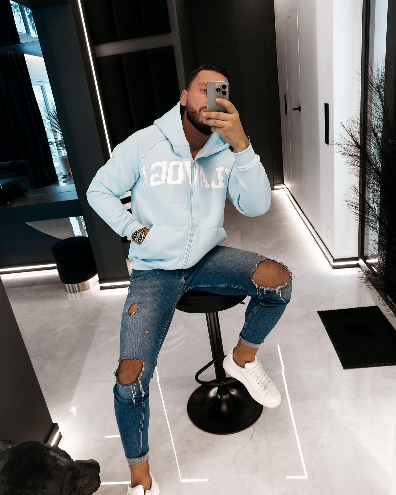 Bluza męska OLAVOGA IRIS miętowa Bluza męska OLAVOGA IRIS miętowa