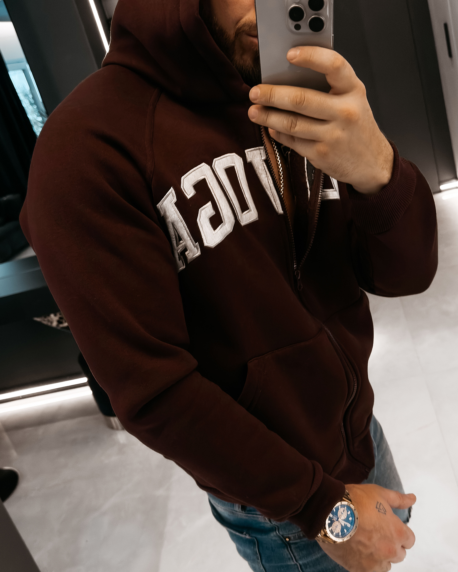 Bluza męska OLAVOGA IRIS fioletowa