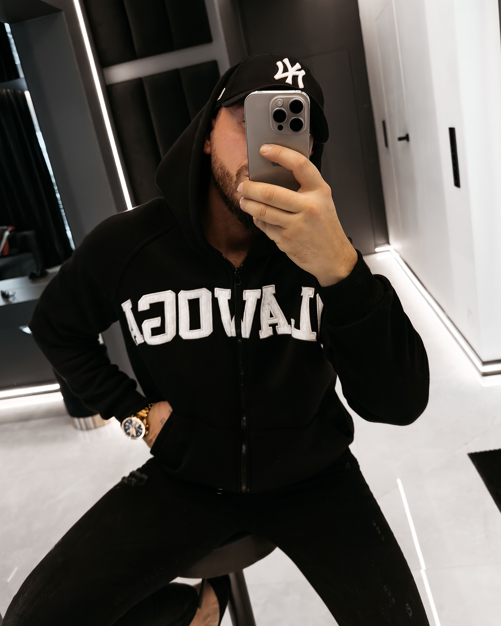 Bluza męska OLAVOGA IRIS czarna