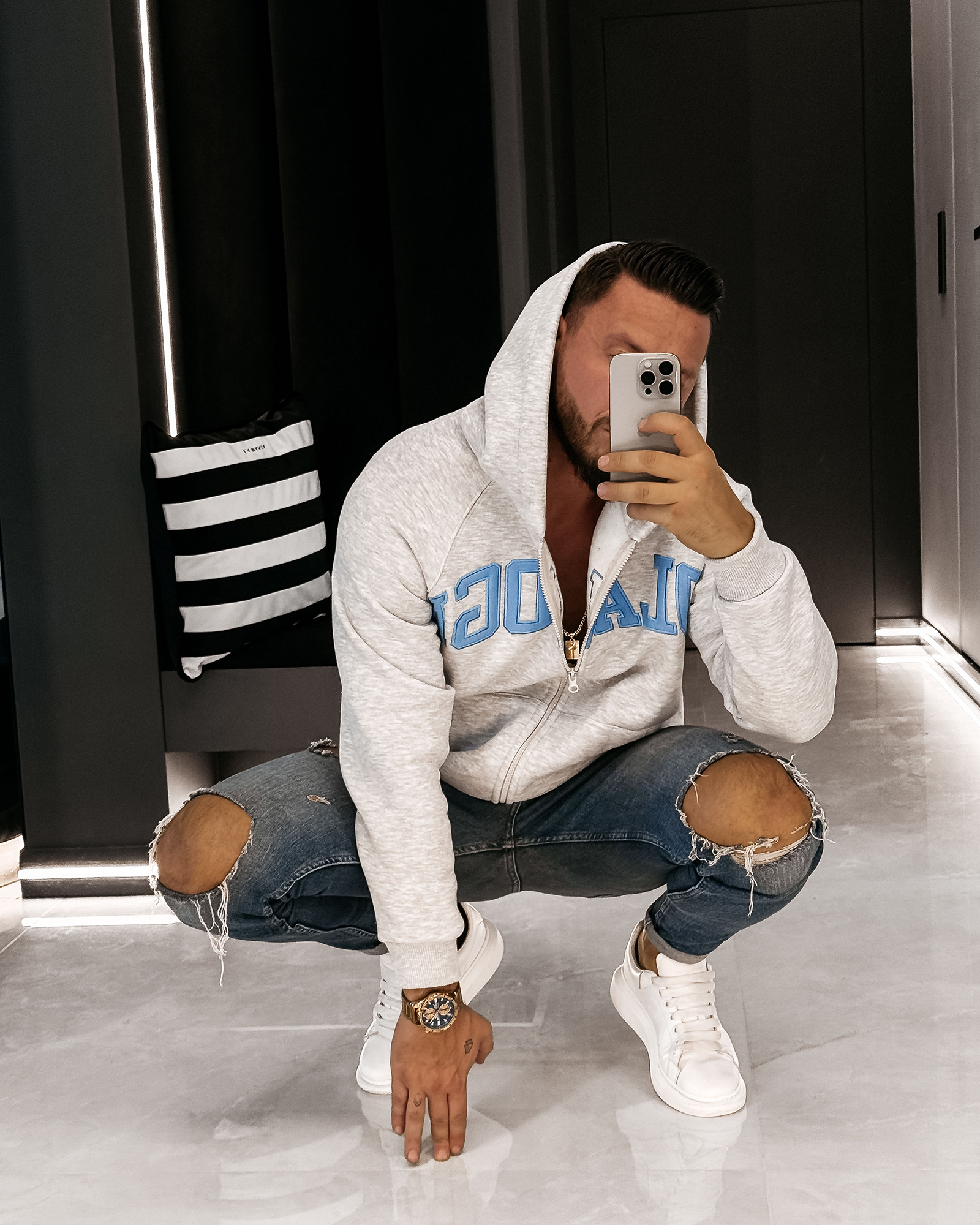 Bluza męska OLAVOGA IRIS szara