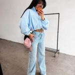 Bluza damska OLAVOGA SOFTI niebieska