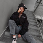 Bluza damska OLAVOGA TULIP czarna