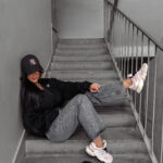 Bluza damska OLAVOGA TULIP czarna