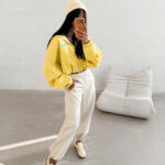 Bluza damska OLAVOGA TULIP żółta