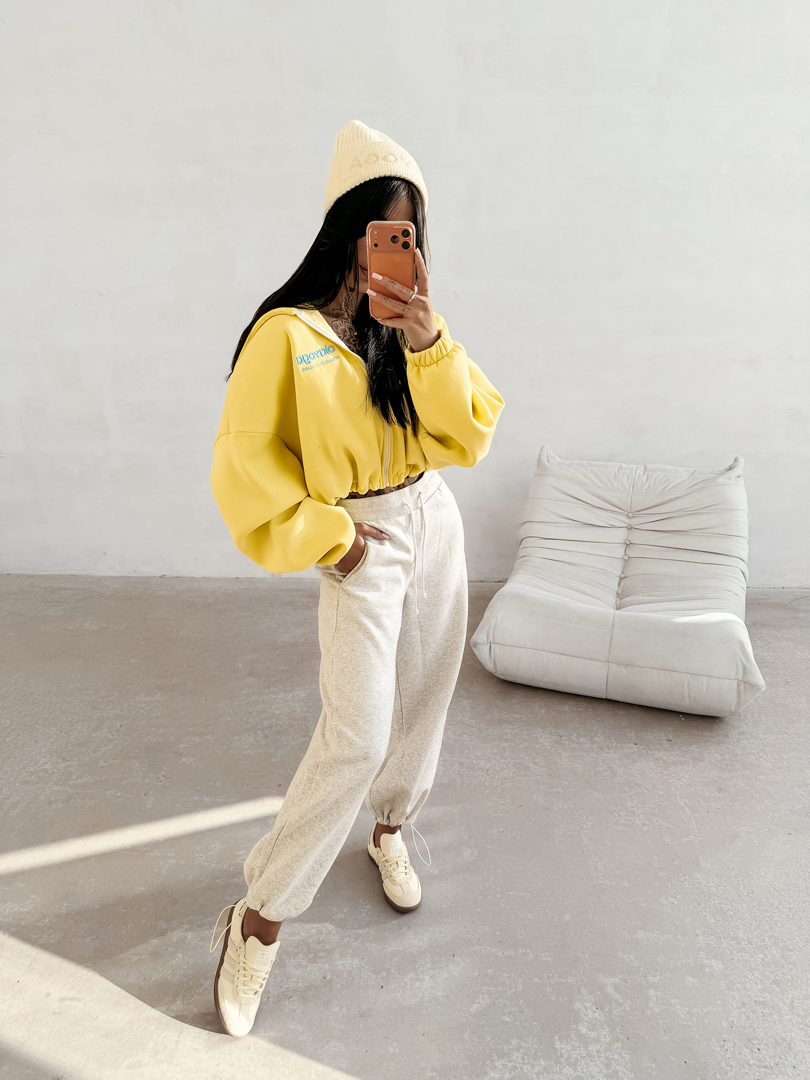 Bluza damska OLAVOGA TULIP żółta