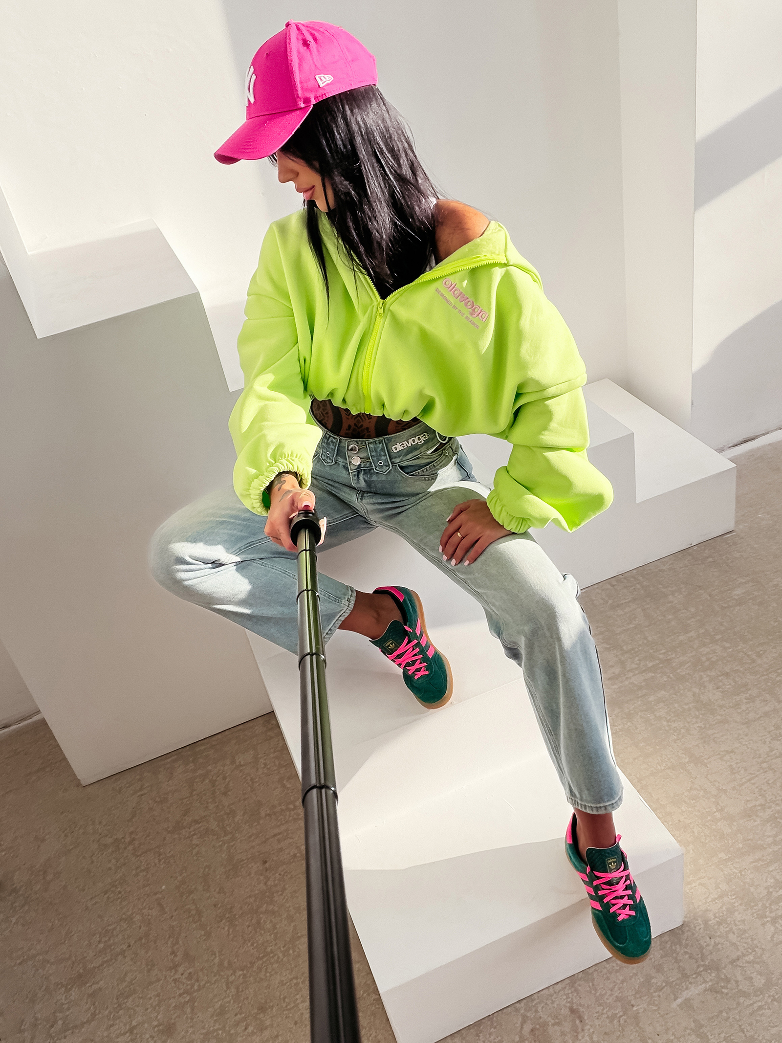 Bluza damska OLAVOGA TULIP zielona