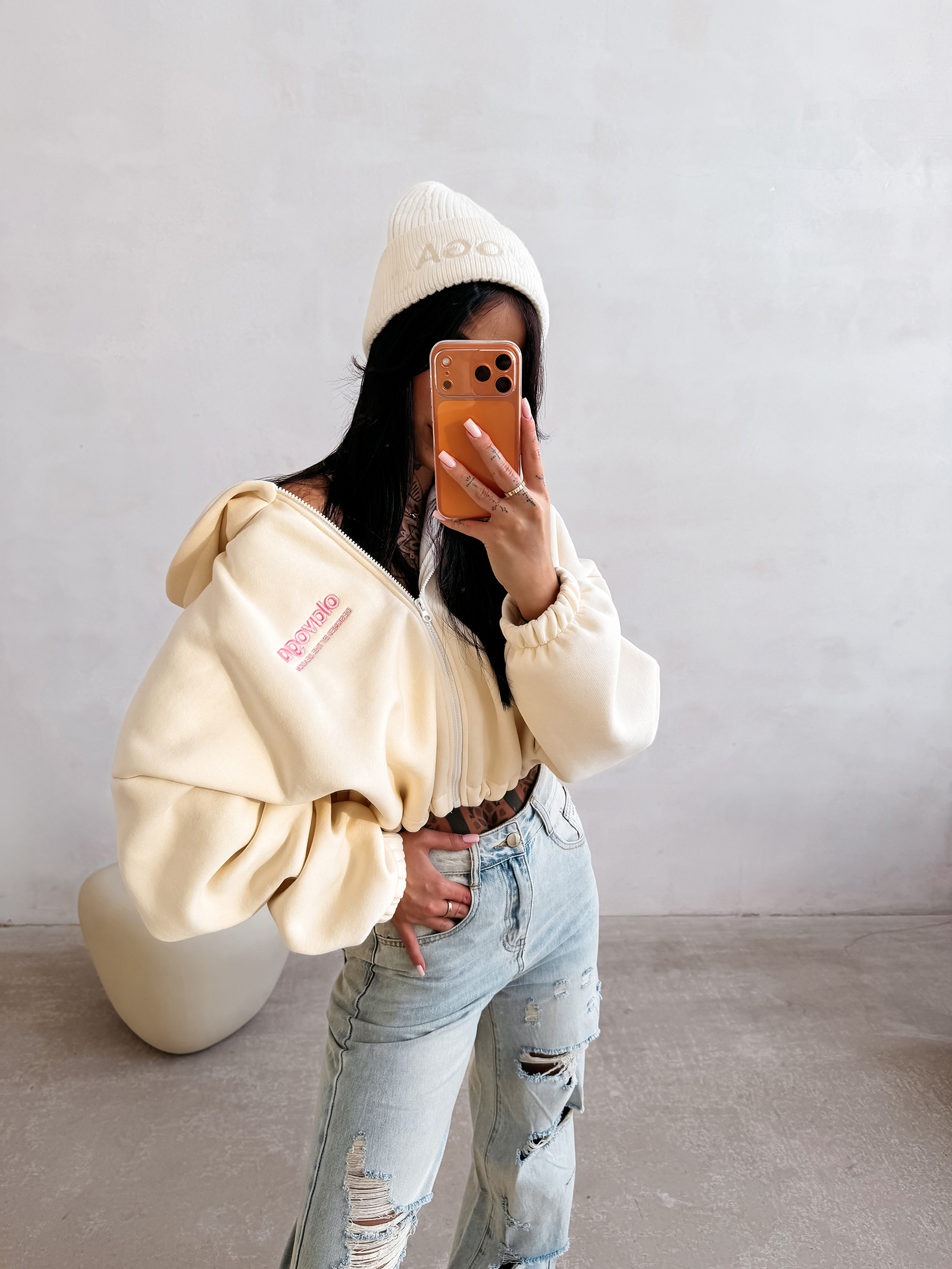 Bluza damska OLAVOGA TULIP ecru