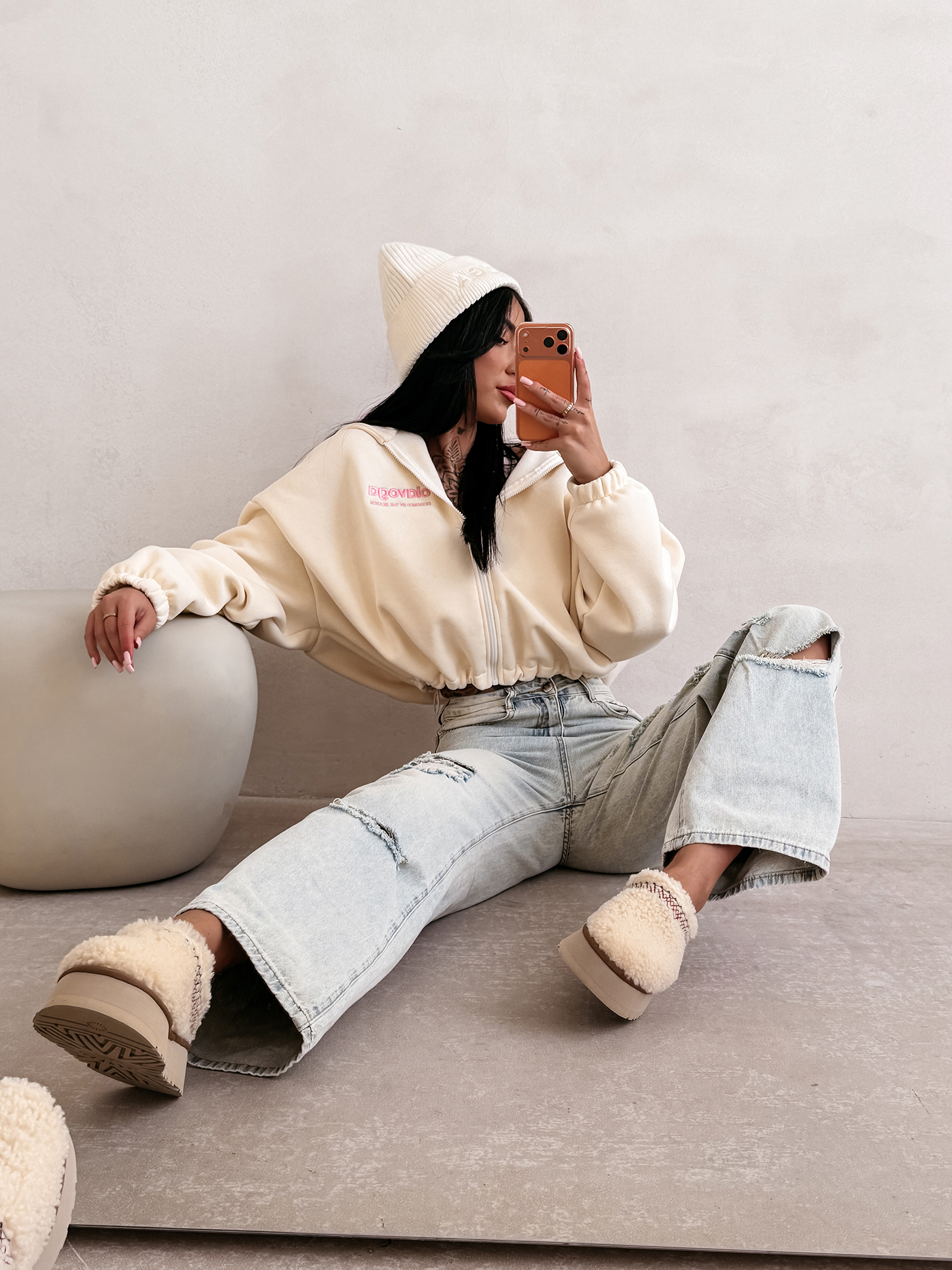 Bluza damska OLAVOGA TULIP ecru