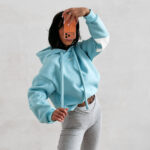 Bluza damska OLAVOGA VINTA niebieska