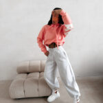 Bluza damska OLAVOGA VINTA koralowa