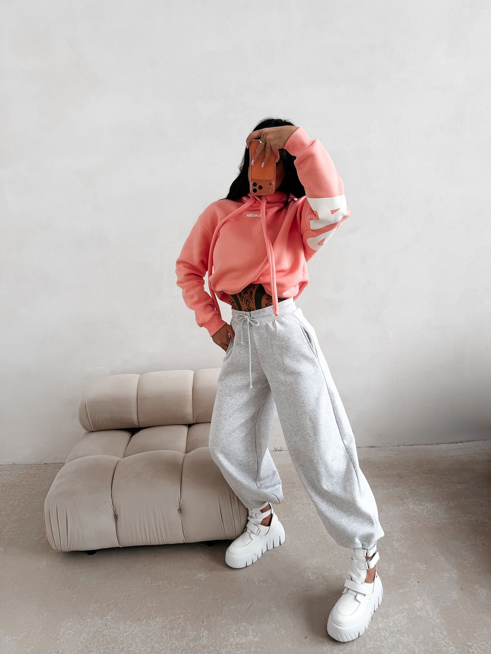 Bluza damska OLAVOGA VINTA koralowa Bluza damska OLAVOGA VINTA koralowa