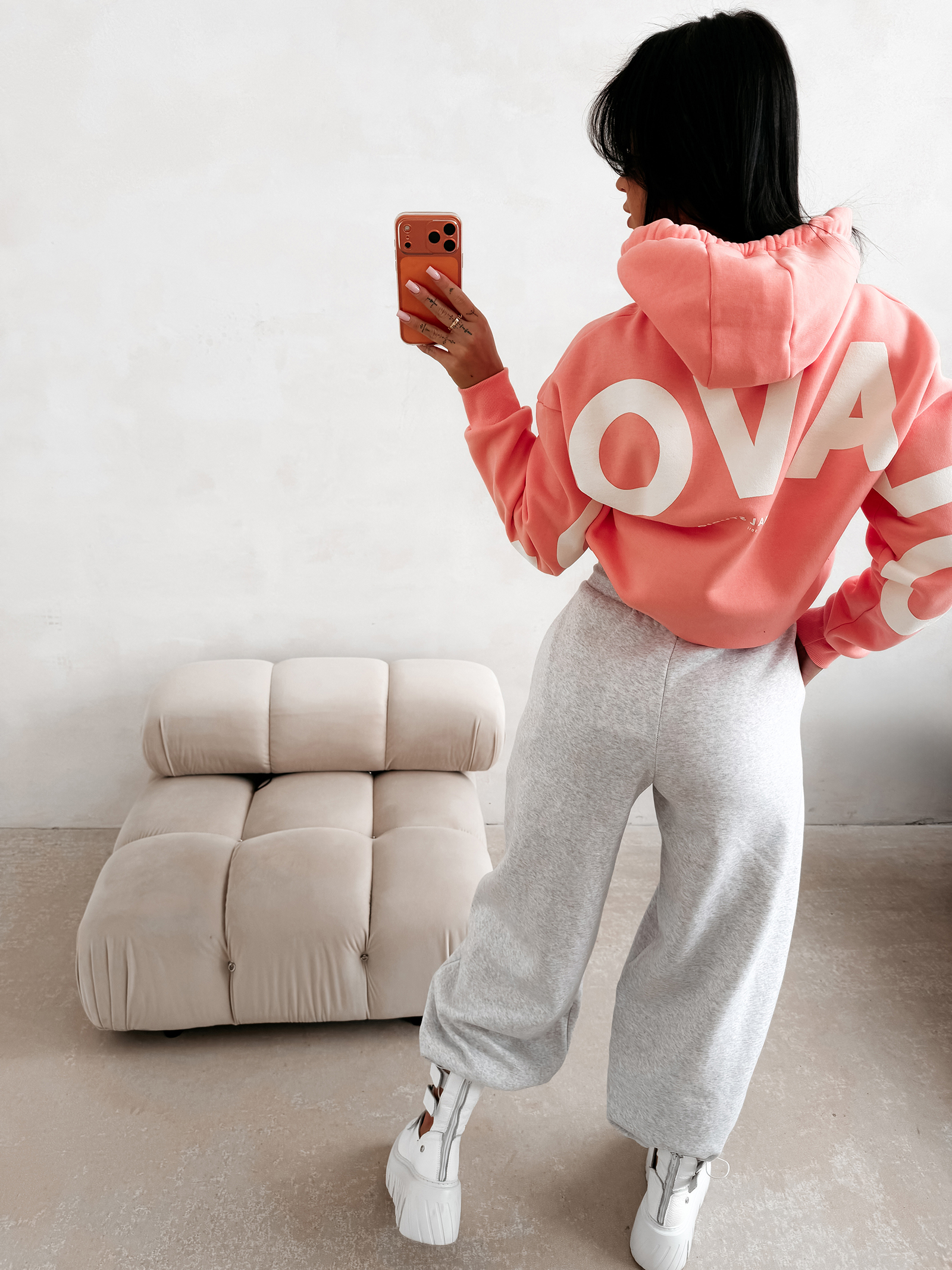 Bluza damska OLAVOGA VINTA koralowa Bluza damska OLAVOGA VINTA koralowa