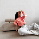 Bluza damska OLAVOGA VINTA koralowa