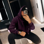 Bluza męska OLAVOGA VINTA śliwkowa