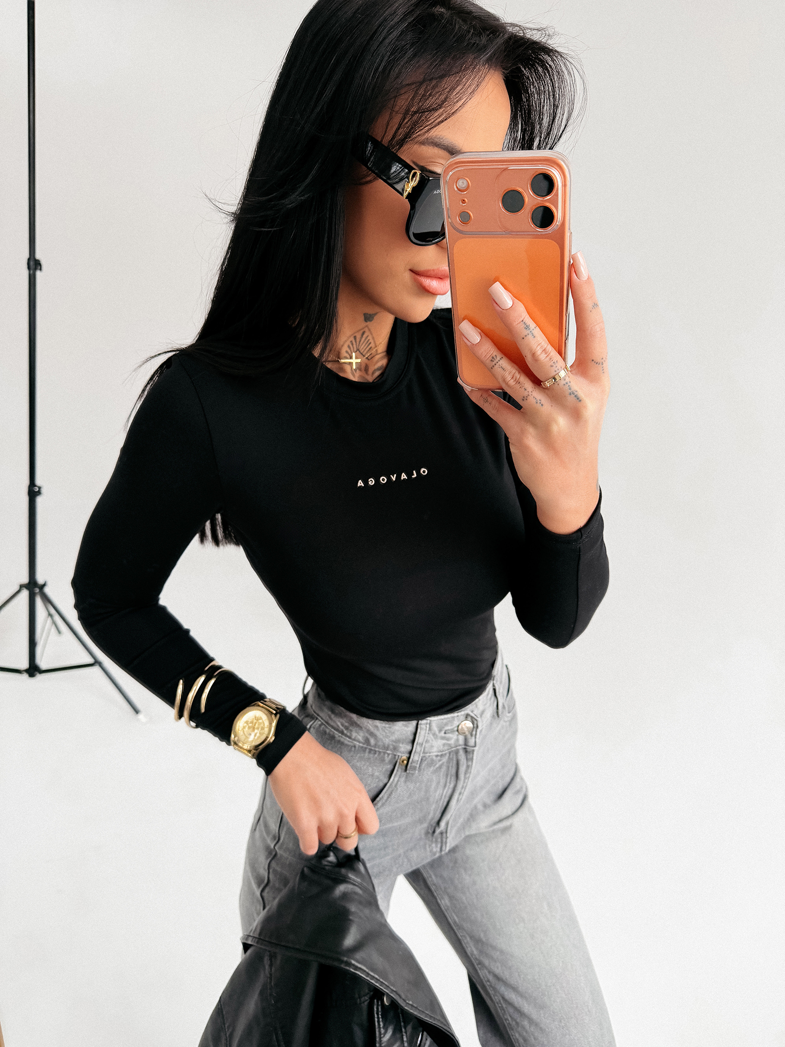 Bluzka damska OLAVOGA FERON czarna