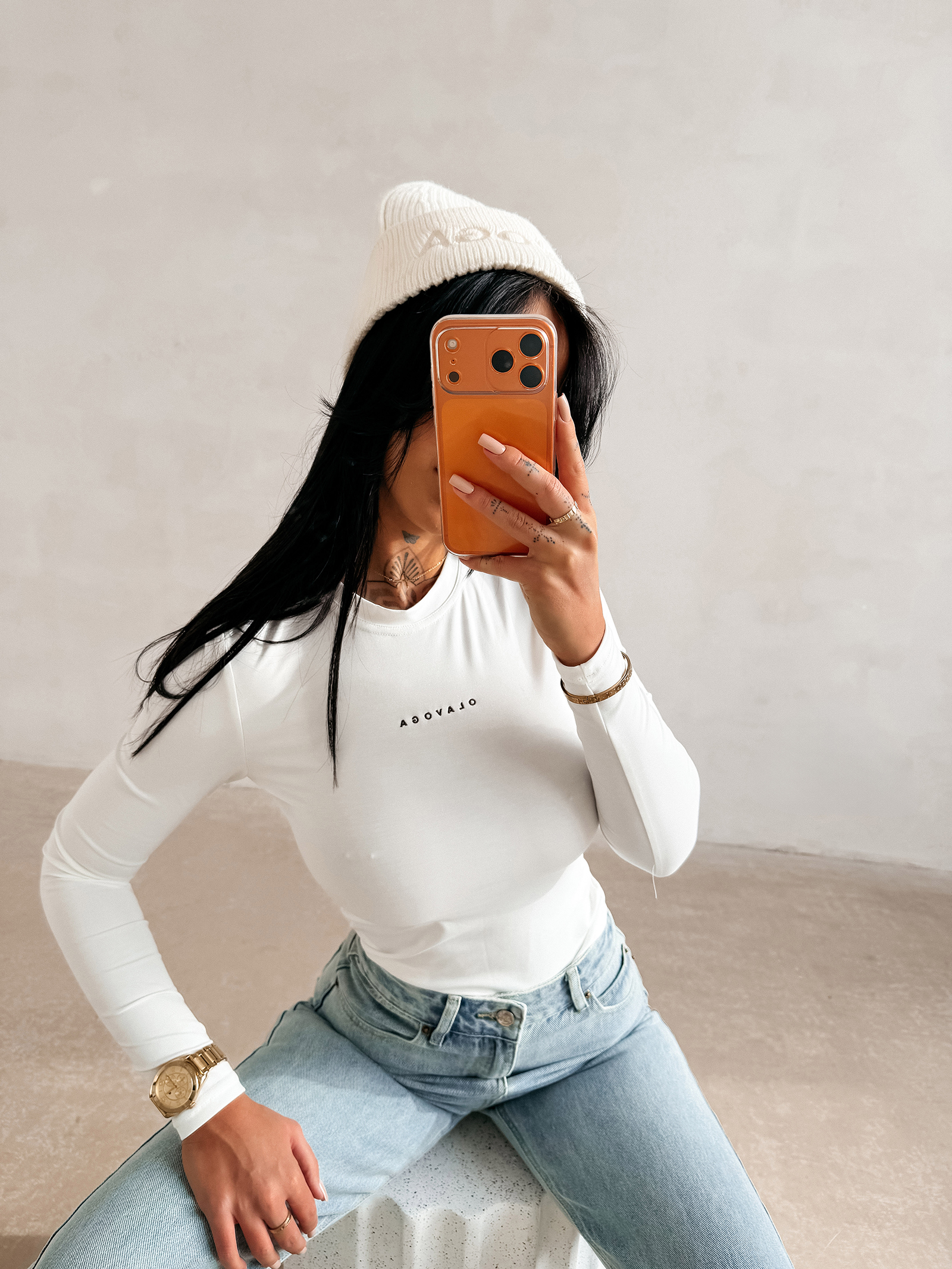 Bluzka damska OLAVOGA FERON ecru