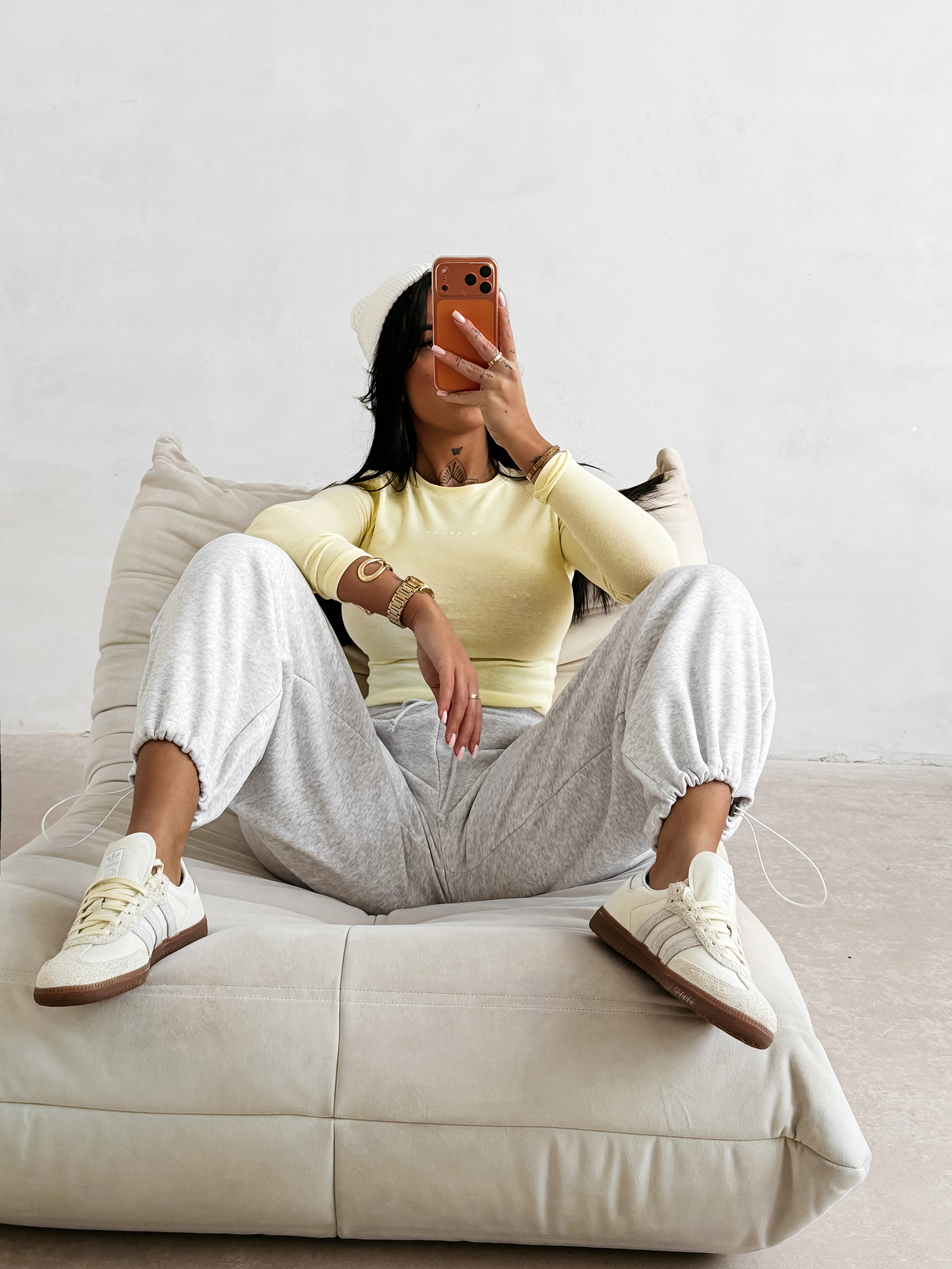 Bluzka damska OLAVOGA MIRIAM żółta