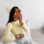 Bluzka damska OLAVOGA MIRIAM żółta