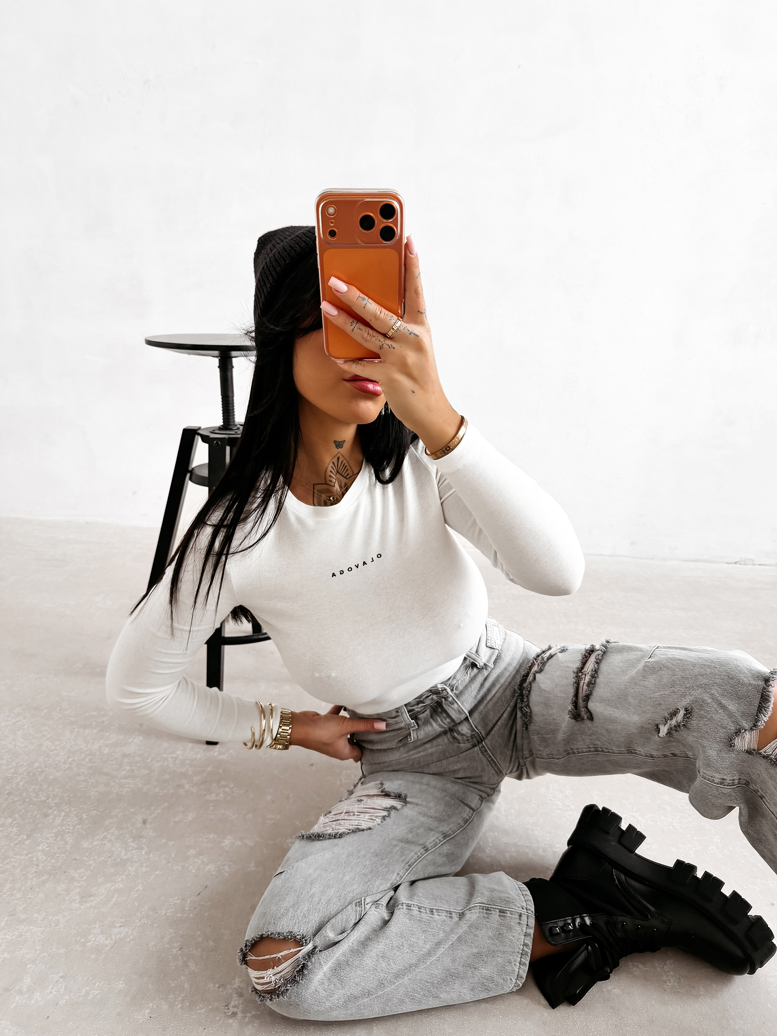 Bluzka damska OLAVOGA MIRIAM ecru Bluzka damska OLAVOGA MIRIAM ecru