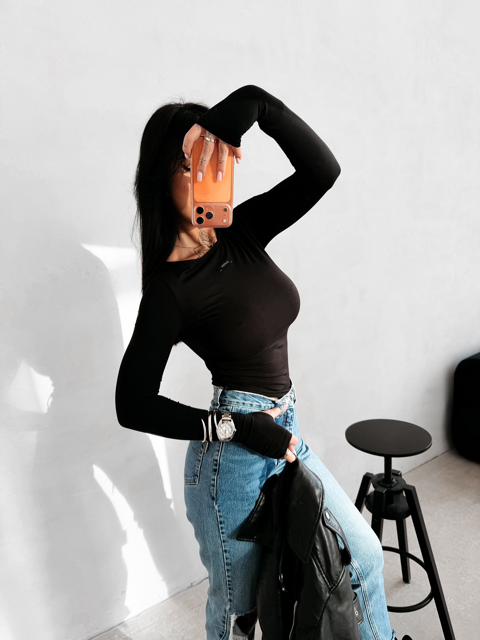 Bluzka damska OLAVOGA NELA czarna