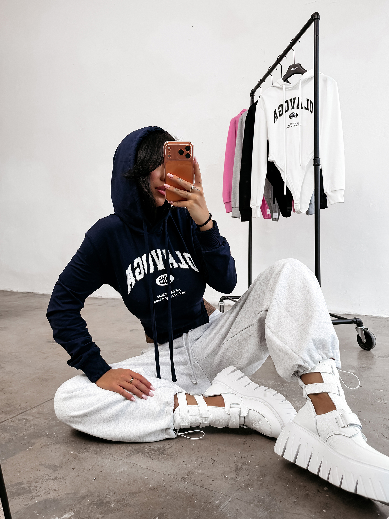 Body damskie OLAVOGA SELIA granatowe Body damskie OLAVOGA SELIA granatowe