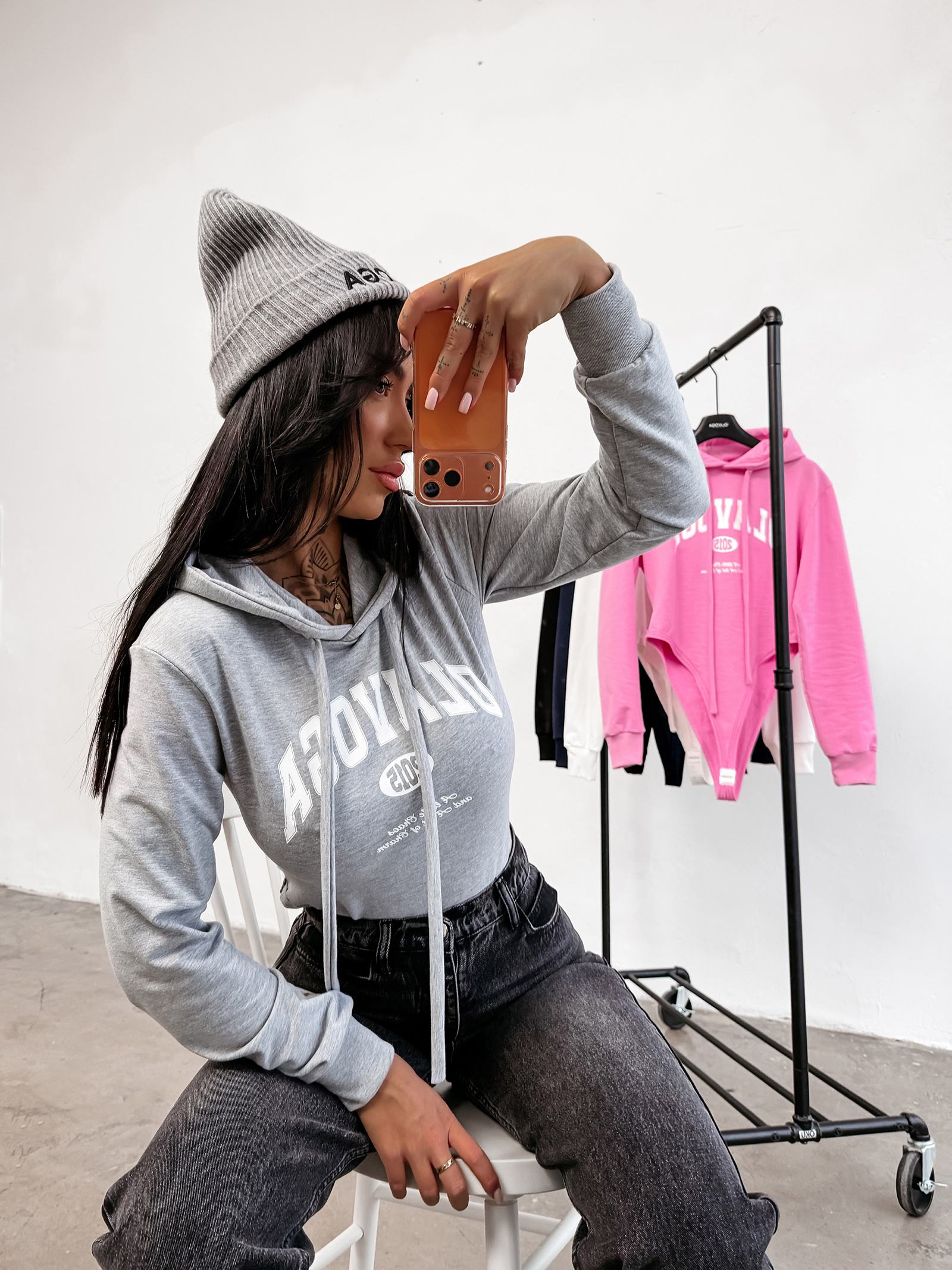 Body damskie OLAVOGA SELIA szare