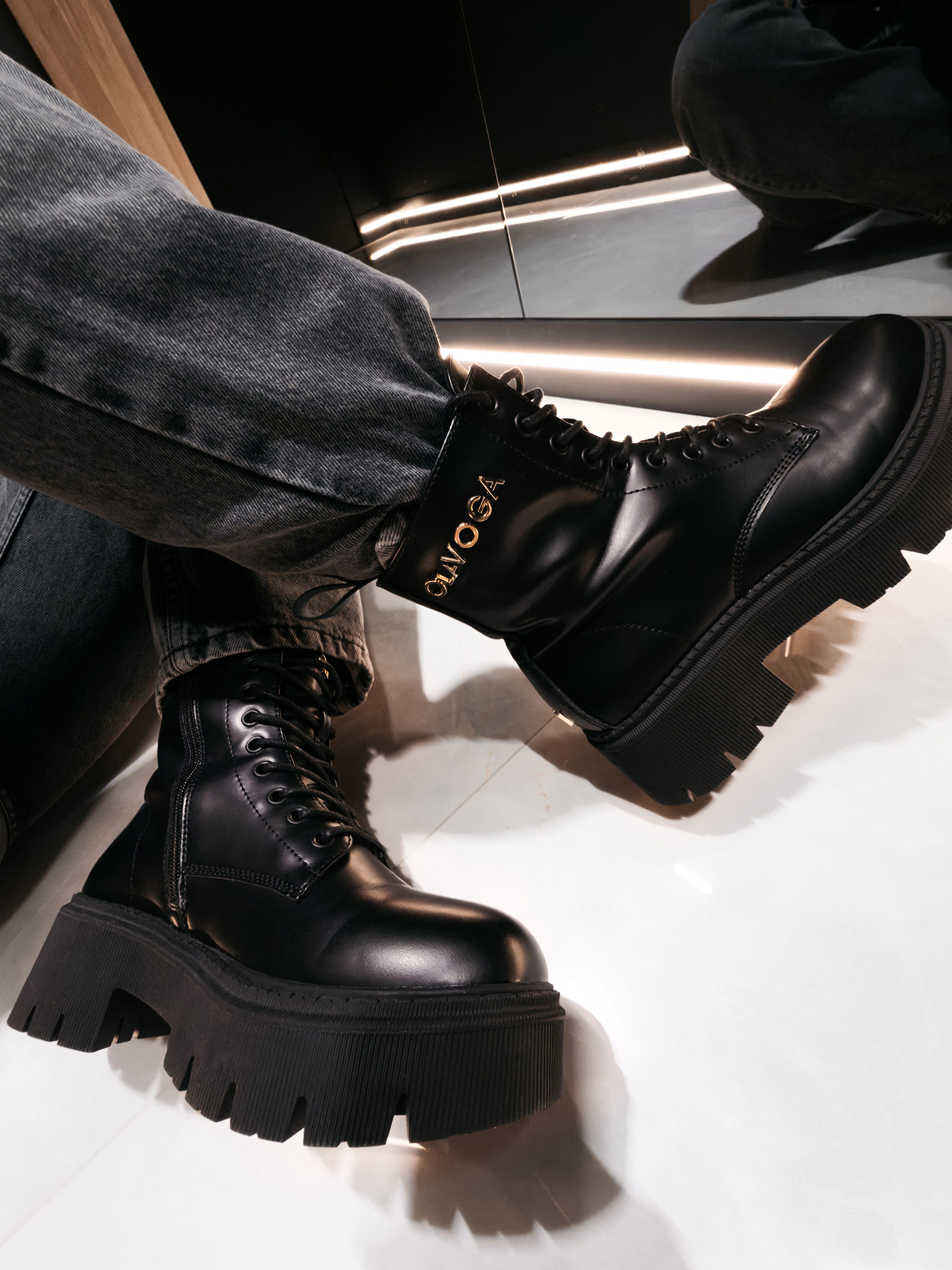 Workery damskie OLAVOGA MOVE czarne